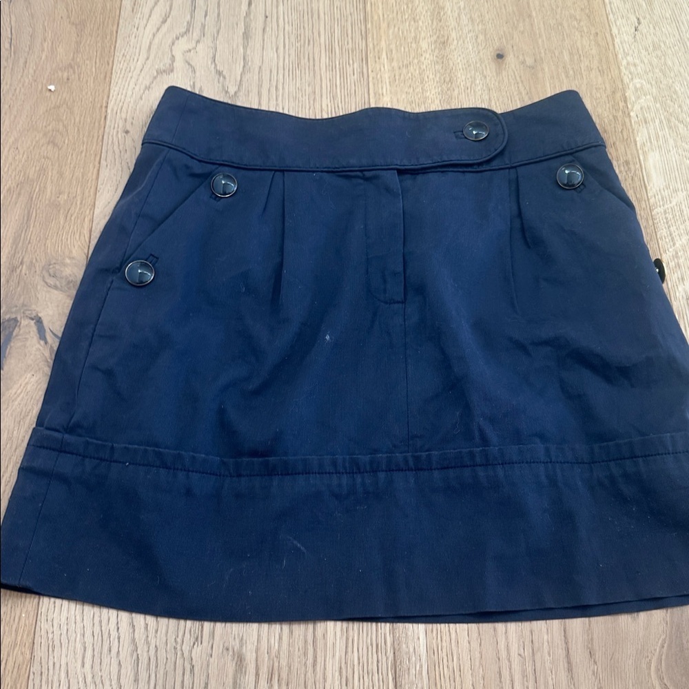 Anthropology Leifsdottir navy mini Skirt